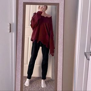 Off the shoulder sweater